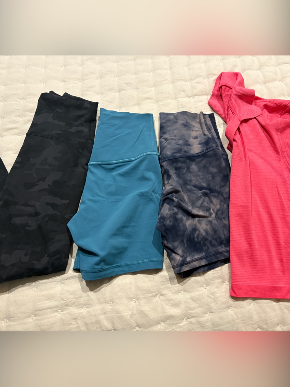 lululemon Legging, biker shorts and top